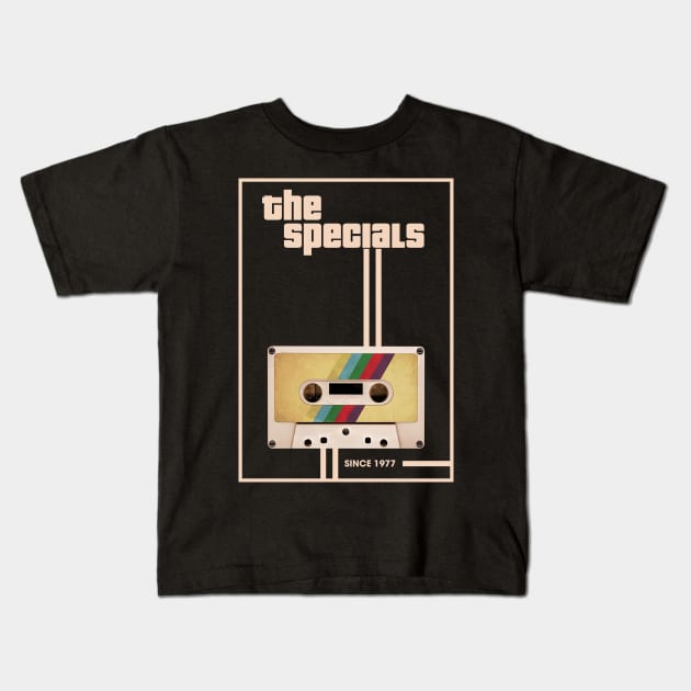 The Specials Music Retro Cassette Tape Kids T-Shirt by Computer Science